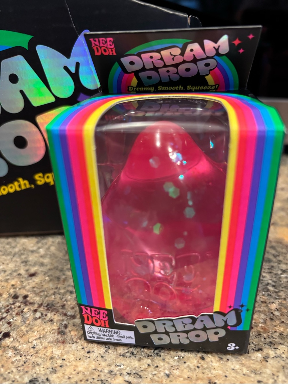 Dream Drop Pink Sensory Squishy Toy - Picture 2 of 6